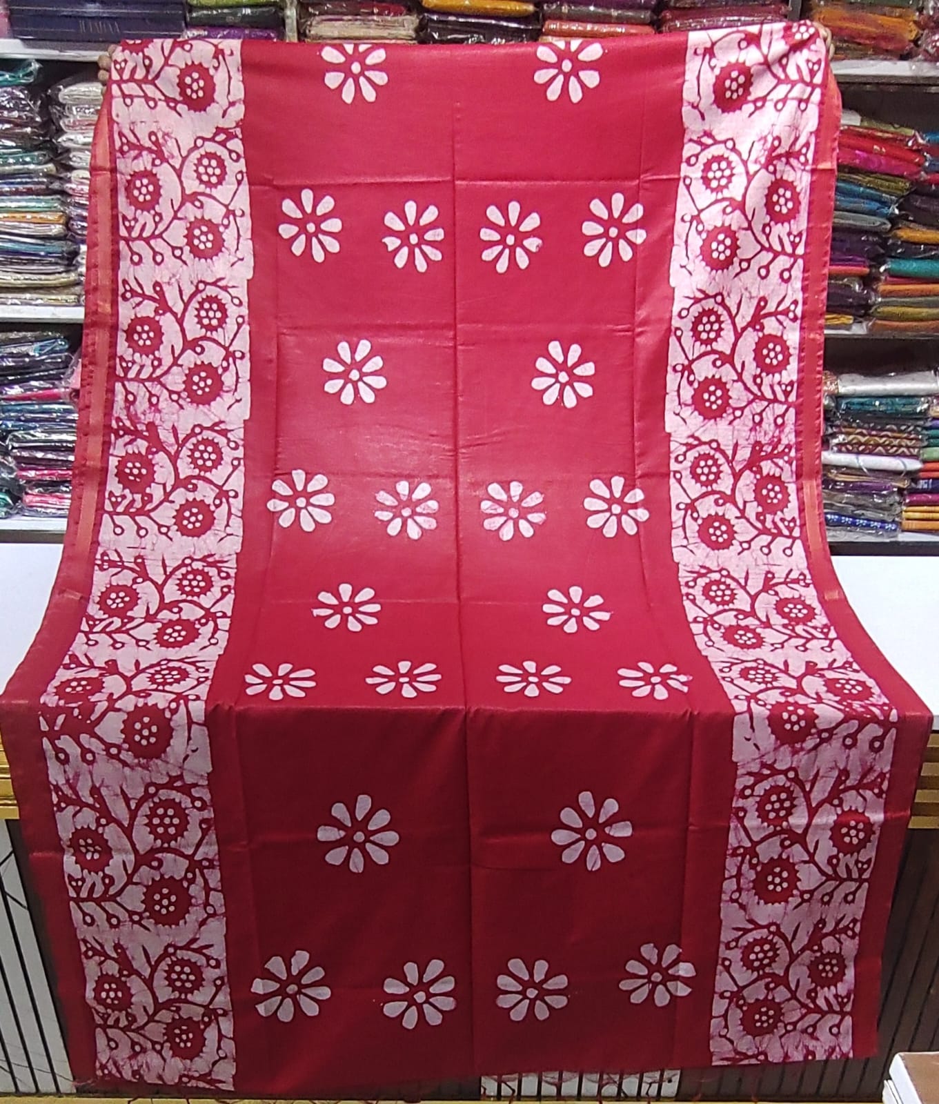 Chanderi bartic print saree BARTIC PRINT SAREE - Image 2