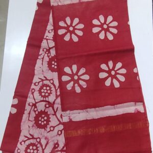 Chanderi Bartic print saree