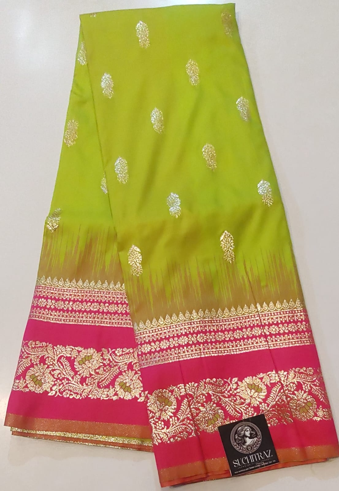 kanjivaram neon green kanjivaram neon green