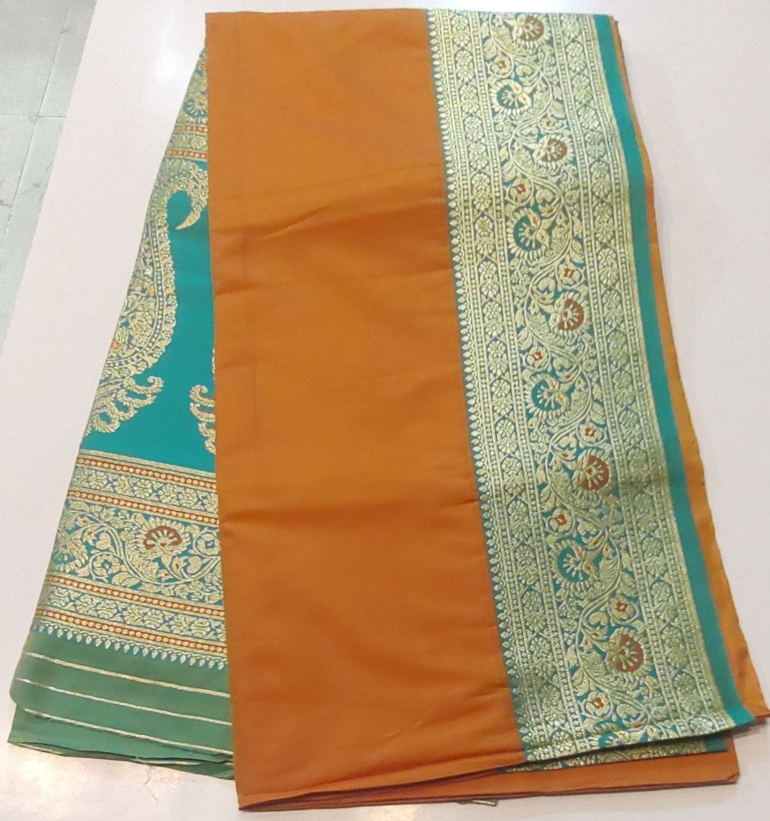 kanjivaram orange yellow kanjivaram orange yellow