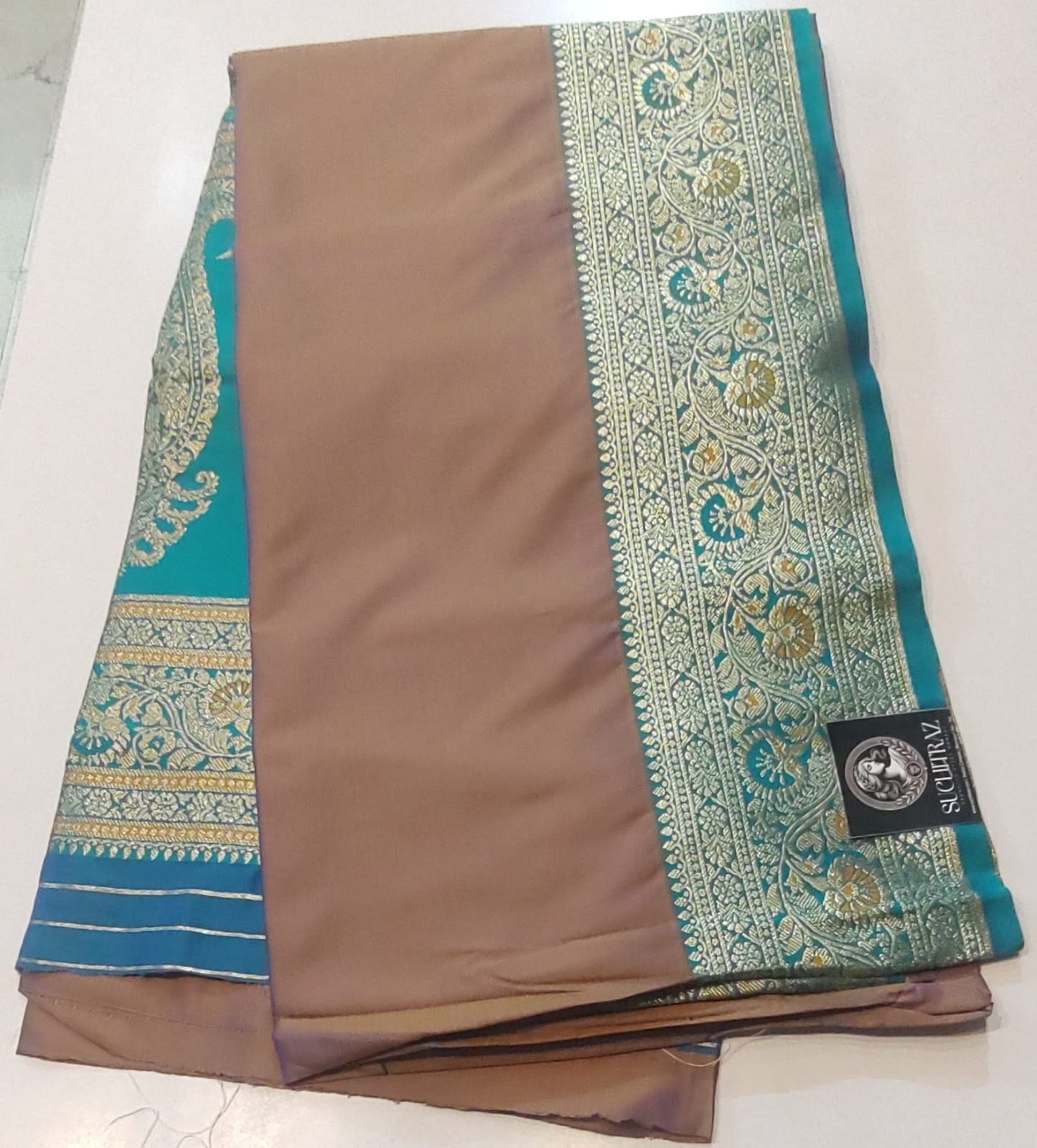 kanjivaram taupe brown kanjivaram taupe brown