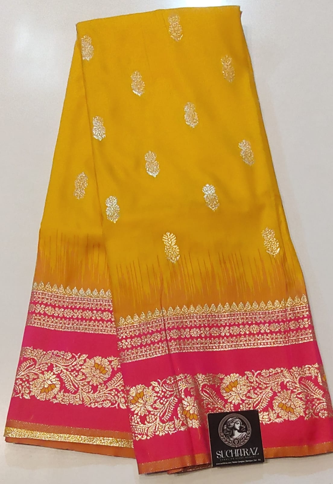 kanjivaram yellow with rani kanjivaram yellow with rani