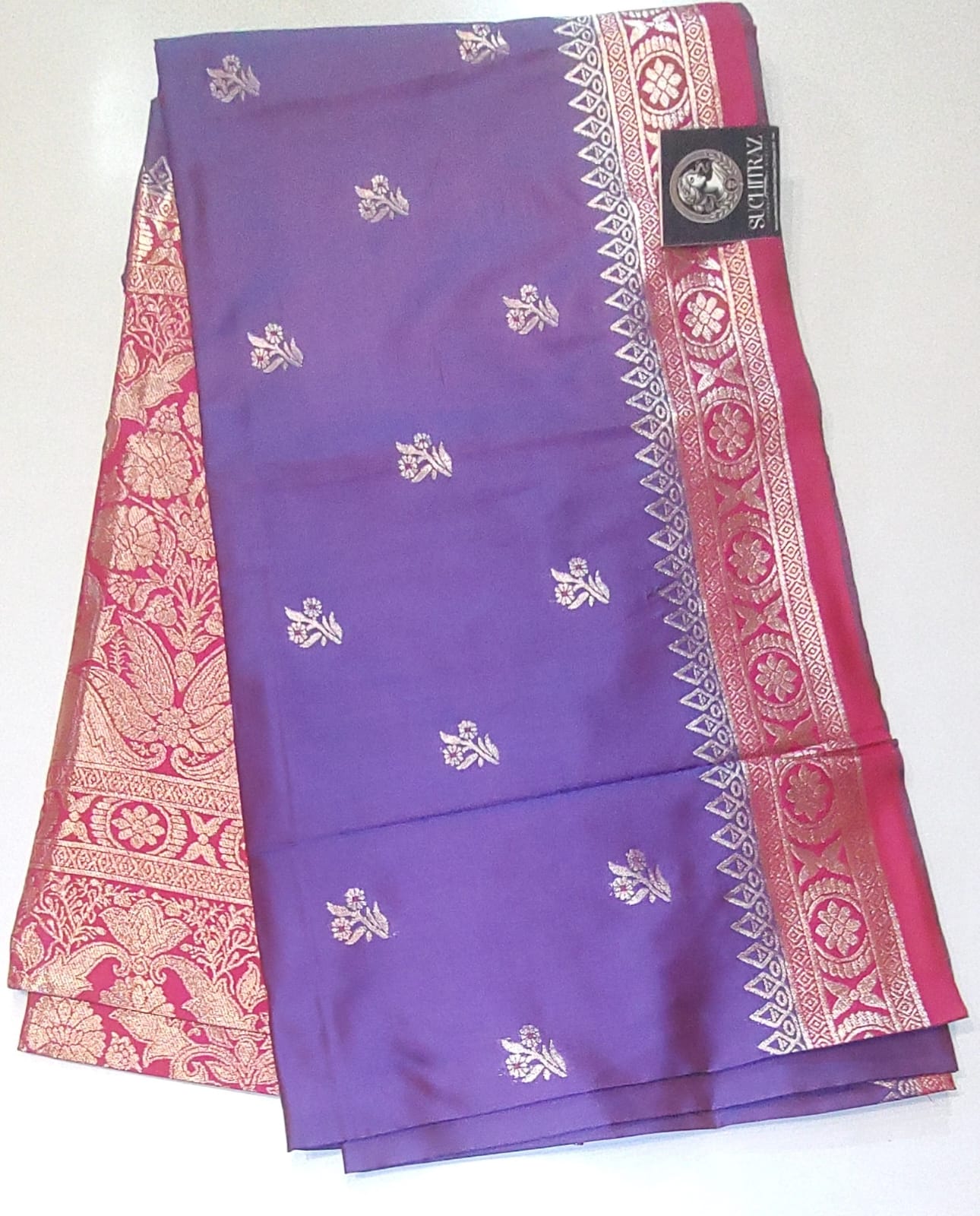 kosa silk blue n red kosa silk blue n red